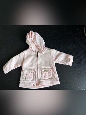 Burberry Baby Light Pink Cotton Jacket